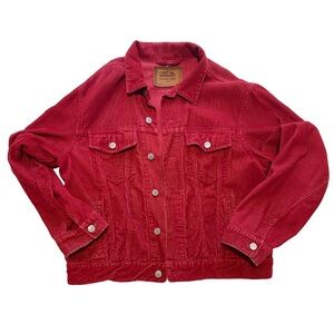 Calvin Klein Sport Vintage Red Corduroy Jacket